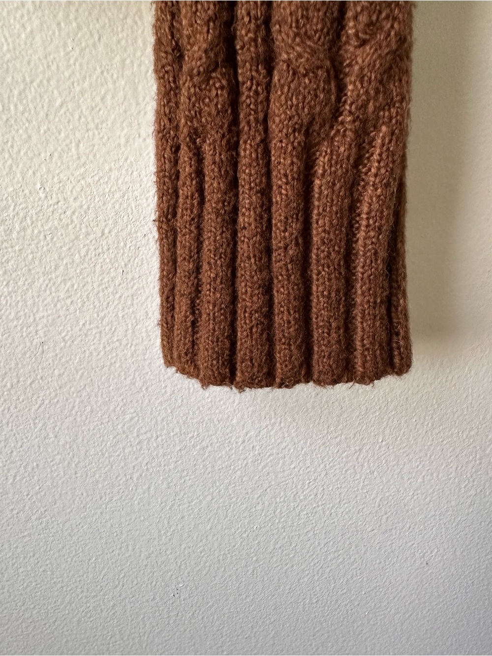 American Eagle Outfitters Brown Cable Knit V-Neck Button Cardigan - Picture 7 of 10
